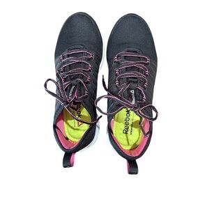 Reebok Work Women Astroride RB307 Steel Toe Shoes Sneakers Black Pink Size 8 W